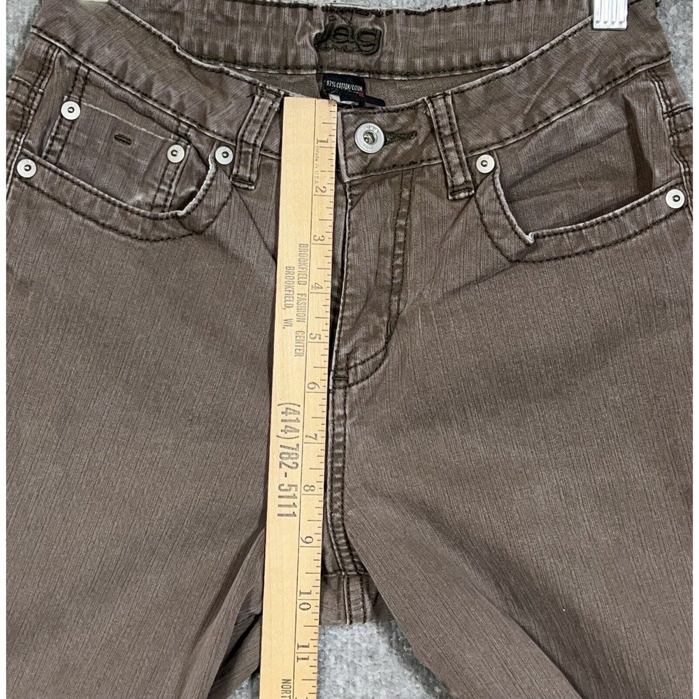 Jag Bootcut Jeans Womens Size 6 Stretch Brown Denim Pockets - Picture 8 of 10